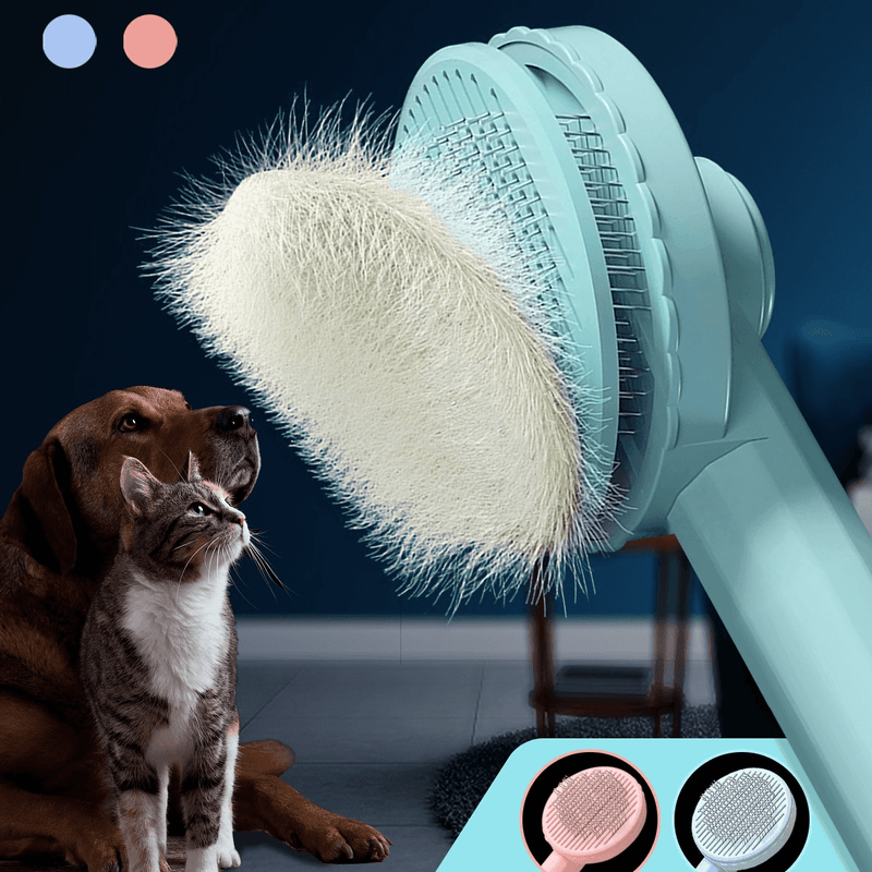 Escova para Cachorro e Gato Auto Limpeza